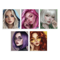 Тетрадь А5 48л кл. Феникс+ "Селебрити" выб.твин-лак, бел.100%