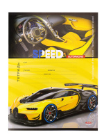 Тетрадь А5 12л косая лин. Проф-Пресс "Стремительные автомобили", 5 диз.в спайке*