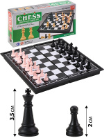 Шахматы магнитные, пластиковые,  поле 19см