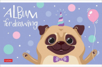 Альбом А5 12л  скрепка "Happy Company"  пл. 100 гр/м