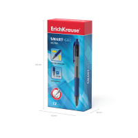 Ручка гелевая EK SMART-GEL автомат, синяя, 0,5мм, цв.корпус