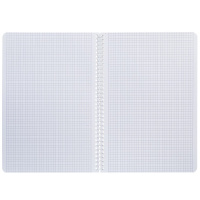 Тетрадь А4  80л кл. гребень Hatber "Рыба моя" перф.на отрыв, цв.срез, софт-тач, 2диз.