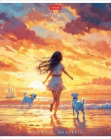 Тетрадь А5  60л ЛИН. Hatber "В хорошей компании" софт-тач, 5 диз.в блоке