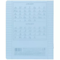 Тетрадь А5 12л лин. Hatber  пласт.обл. "Голубая" белизна 100%