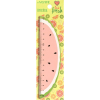 Линейка деревянная фигурная 15 см Fruits