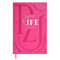 Ежедневник недат А6+ кожзам., мягк.пер.,  96л. "Мысли позитивно! Виннер розовый" ляссе