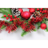 Мишура d=  5см, 2м, ПВХ, 6 цветов ассорти