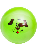 Мяч детский 12см "Мордашка" ассорти НЕ НАДУТЫЙ