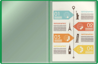 Папка файл А4  30лист 0,50мм зеленая