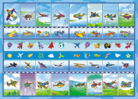 Раскраска А4 16стр. с наклейками "Самолеты"