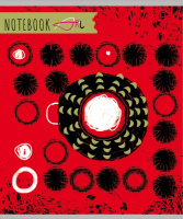 Тетрадь А5  96л кл. ПЗБМ "Арт" мат. лам., брайль, 5диз.в блоке, бел.100%