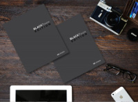 Тетрадь А5  96л кл. ПЗБМ "БлэкТач" софт-тач, белизна 100%