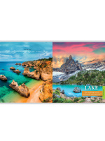 Тетрадь А5  96л кл. Проф-Пресс "Чарующие виды" перевертыш