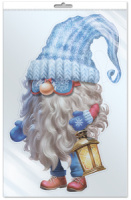 Плакат фигурный 20*30см &quot;Гномик с фонарем&quot;