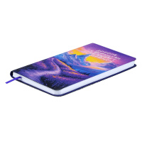 Записная книжка 77*149мм  64л. кожзам, мягк.пер. "Путь к цели" ляссе