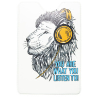 Обложка для Пропуска "Лев в наушниках"