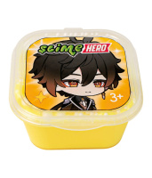 Slime  60гр "Genshin Impact" Чжун Ли, желтый