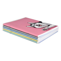 Тетрадь А5 48л кл. Феникс+ "Смешные собаки" выб.твин-лак, бел.100%