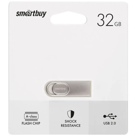 Флеш-драйв  32 GB USB 2.0 Smartbuy Metal