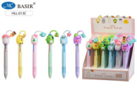 Ручка шар. многоцв. 3-х цветная, "Забавные зверюшки"