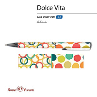 Ручка в футляре "Dolce Vita. Геометрия" шарик., 0,7мм, металл., синие чернила