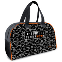 Сумка-тубус для внешкольных занятий 35*23*14,5 Камуфляж серый