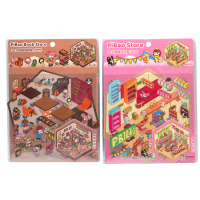 Наклейки-румбокс д/создания миниатюрных сцен 21*20см "Магазин" микс Наклейки-румбокс д/создания миниатюрных сцен 21*20см "Магазин" микс