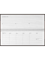 Планинг недат. 105*290мм  56л., 7БЦ гребень "Коричневый минимализм" мат.лам., лен