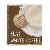 Тетрадь А5  96л кл. гребень Альт "Счастье в кофе" БЕЗ ПОЛЕЙ