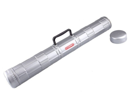 Тубус с пласт.ручкой D=90мм, L=700мм, серый