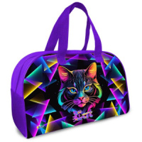 Сумка для внешкольных занятий 35*23*14,5см Оникс "Geometric cat" карман