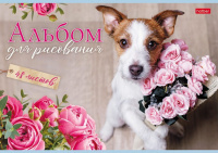 Альбом А4 48л скоба "Наши пёсики"  100 г/м2