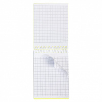 Блокнот А6 пласт.обл.  80л "Line neon. Желтый" гребень, кл.