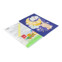 Картина из пластилина "Зайка на луне"