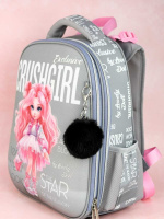 Брелок "Зайка в шапочке" мех, 6*6см