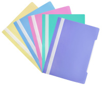 Скоросшив. пласт. прозр. верх.  фиолетовый Pastel , 0.14/0.18