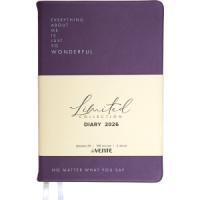 Ежедневник дат. 2026г А5 deVENTE Jane  336стр., сиренево-серый, тв.обл.,шелкография