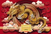 Пазлы  500 элементов  480*330мм. "LEGEND Дракон" + постер, в подар.уп-ке