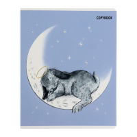 Тетрадь А5 48л кл. Альфа-Тренд "Кролики" твин УФ-лак, белизна 100%