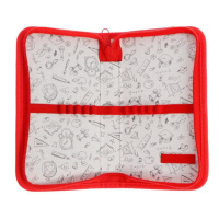 Пенал 1 отд. (190*110*27) молния, лам.картон "Белый горошек"