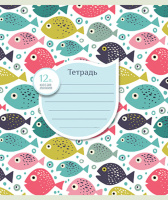 Тетрадь А5 12л косая лин. ПЗБМ "Волны, море, лето!" белизна 80%