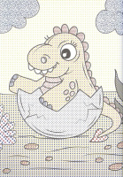 Раскраска "Большая водная раскраска. Динозавры" А4 16стр.