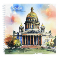 Скетчпад 195*195мм  40л., гребень, 100гр/м2 "Исаакиевский собор"