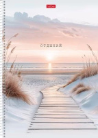 Тетрадь А4  96л кл. гребень Hatber "В моменте" мат.лам., перф.на отрыв, 2диз.в блоке