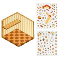 Наклейки-румбокс д/создания миниатюрных сцен 12,5*15см "Микс-дизайн"