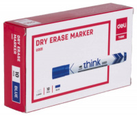 Маркер Deli  для белой доски 2мм синий