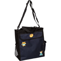 Сумка для дополн.занятий 36*31*12см deVENTE "  Funny Cats"   1отд., 3кармана, темно-синяя