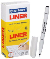 Ручка линер Centropen  0,8мм черная