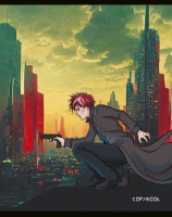 Тетрадь А5 48л кл. Альфа-Тренд "Анимэ и мегаполис" твин УФ-лак, белизна 100%