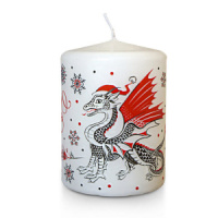 Свеча новогодняя пеньковая "Дракон" 60*80мм
